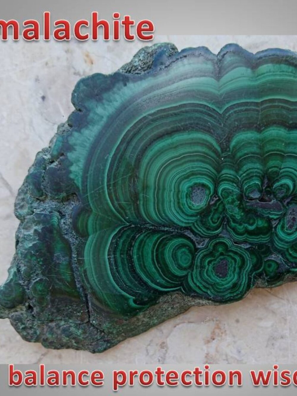 MALACHITE mineral stone rock crystal slab 03 PEACE chakra balance